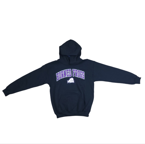 Fanatics Other - NEW Boy''s Fanatics Branded Black TCU Horned Frogs Steady Arch Pullover Hoodie
